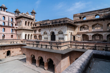 Inside View of Raja Mahal Orchha also Know as Orchha Fort.