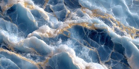 Blue natural marble stone texture, glossy dijital ceramic tile surface