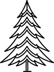 Obraz premium christmas tree vector illustration