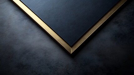 Fototapeta premium Dark, metallic, geometric design