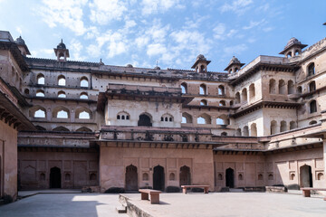 Inside View of Raja Mahal Orchha also Know as Orchha Fort.