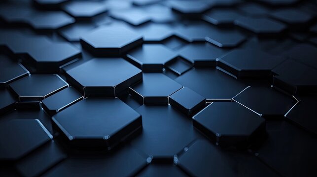 Dark hexagonal geometric pattern