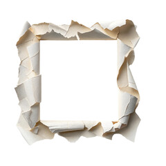 old paper with hole in paper