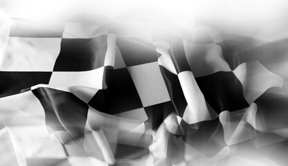 Checkered racing flag