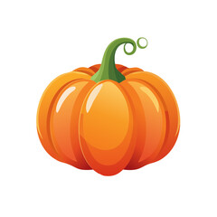 Pumpkin Food Icon Isolated on a Transparent Background 