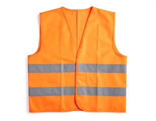 Orange safety vest, front view