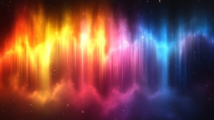 Vibrant cosmic aurora