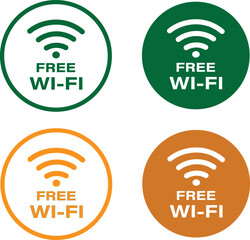 Free wifi zone black vector icon, Network wifi business, Wireless connection design. Vector illustration on white symbol.
