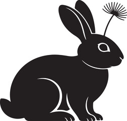 Obraz premium Rabbit and bunny vector illustration cute cartoon animal art spring holiday design