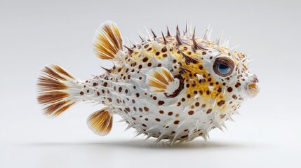 Obraz premium Pufferfish, side view