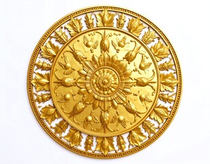 Obraz premium Ornate gold circular design