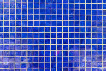 blue mosaic tiles for background use