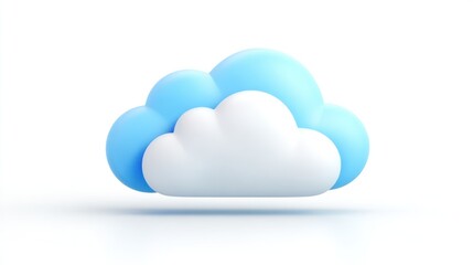 3D cloud icon