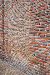bricked-up door in exterior wall