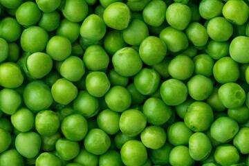 Fresh green pea full frame texture. Natural ingredient close up. Healthy vegetable background. Organic food seamless pattern for banner.