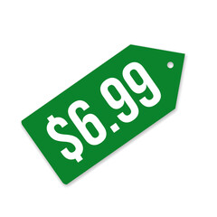 $6.99 only png, green colour sticker, smart label sign, gentle price tag