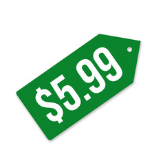 $5.99 only png, green colour offer, clear price badge, calm discount tag