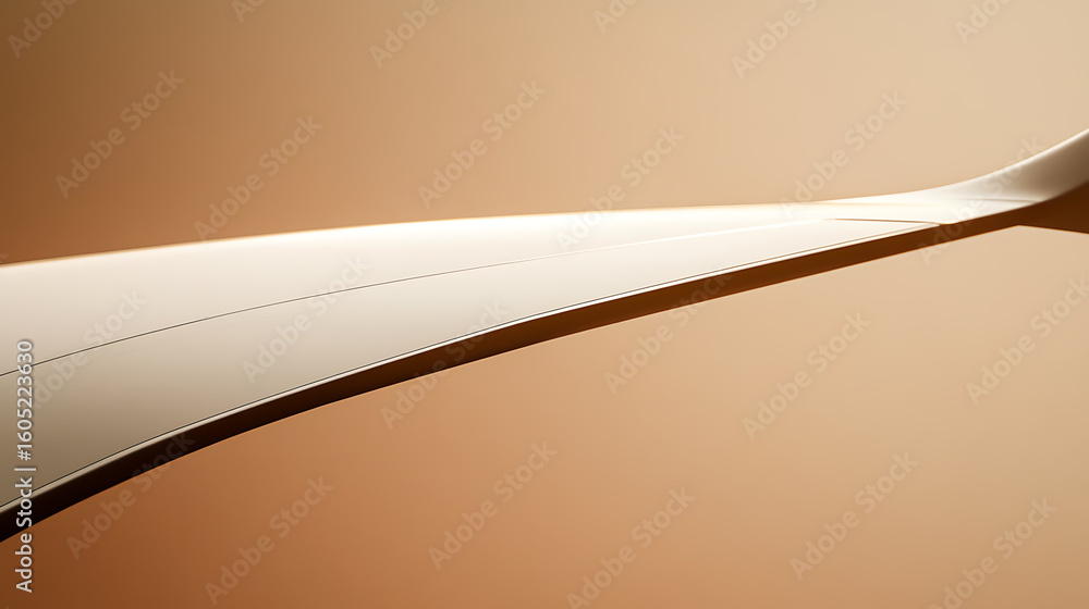 Poster abstract flow of cream or light paint with shadow and highlight, curving and intersecting. rich and 