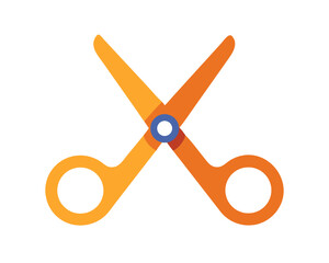 Colorful Scissors Icon Vector