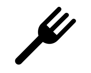 Simple Fork Icon  Cutlery Tool for Dining, Restaurant Menus, and Food-Related Designs