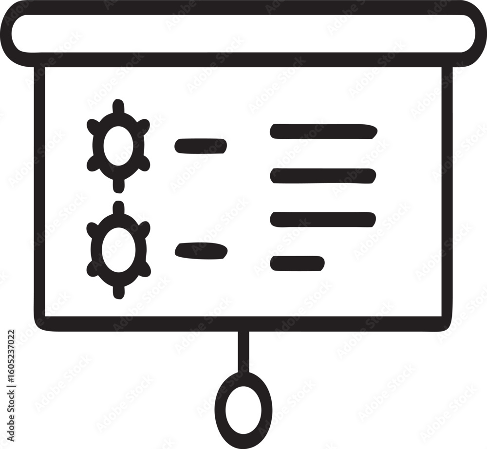 Poster three vertical lines on transparent background parallel straight