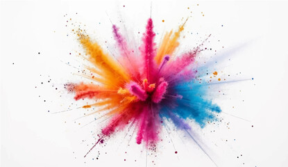 Abstract Colorful Watercolor Splash Background with Artistic Design Elements