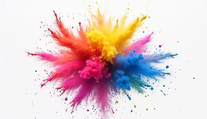 Abstract Colorful Watercolor Splash Background with Artistic Design Elements