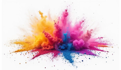 Abstract Colorful Watercolor Splash Background with Artistic Design Elements
