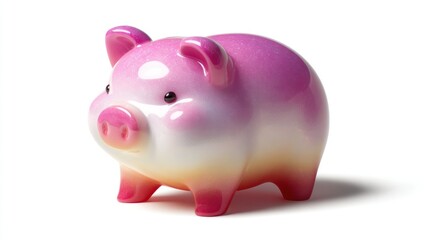 Obraz premium Pink piggy bank (1)