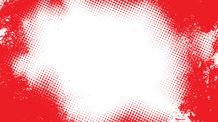 Abstract red and white textured frame with copy space