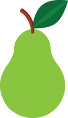 Pear colorful vector on a white background