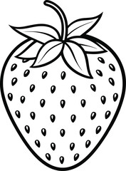 vector illustration of a strawberry