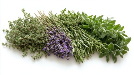 Herbes de provence collection, fragrant herbs from southern france