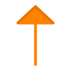 Arrow Thin Up Vector Icon Design