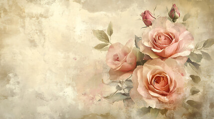 Subtle garden scene with pink blossoms high resolution picture