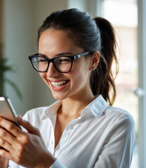 Happy Student Receiving Great News