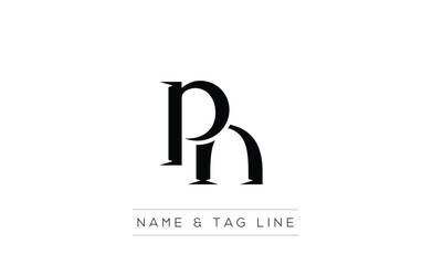 PN logo design. A sophisticated, minimalistic logo design featuring golden stylized typography,  perfect for branding concepts emphasizing luxury, professionalism, and contemporary aesthetics.