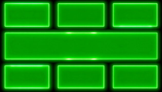 Neon green rectangles