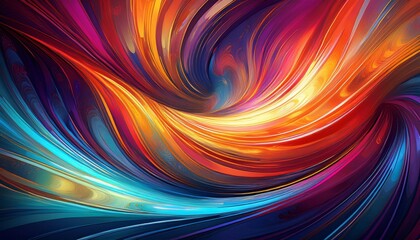 Fototapeta premium abstract texture with vibrant whirl a dance of light and color