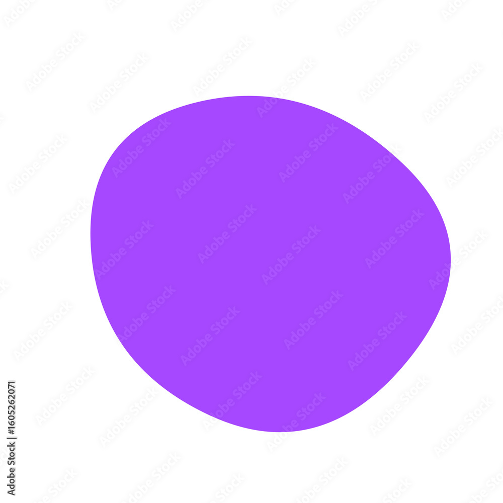 Aufkleber Isolated violet shape with pixelated edges against a solid surrounding area on the image plane on transparent background