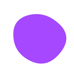 Isolated violet shape with pixelated edges against a solid surrounding area on the image plane on transparent background