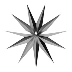 Obraz premium Forms in 3D. 3D chrome elements. Abstract shapes. Y2K abstract silver space icons. Galaxy and cosmic technology. 3D Model.