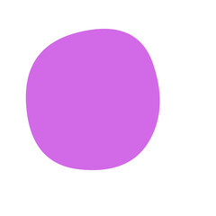 Isolated light violet circle shape on a solid field providing simple graphic representation art work on transparent background