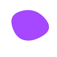 Isolated violet shape with pixelated edges on a plain void space simple graphic element design on transparent background