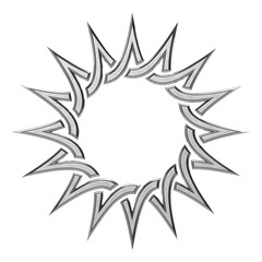 Forms in 3D. 3D chrome elements. Abstract shapes. Y2K abstract silver space icons. Galaxy and cosmic technology.  3D Model.