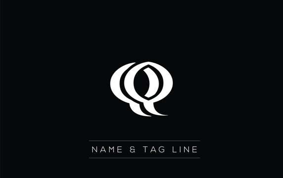 QQ logo design. A sophisticated, minimalistic logo design featuring golden stylized typography,  perfect for branding concepts emphasizing luxury, professionalism, and contemporary aesthetics.