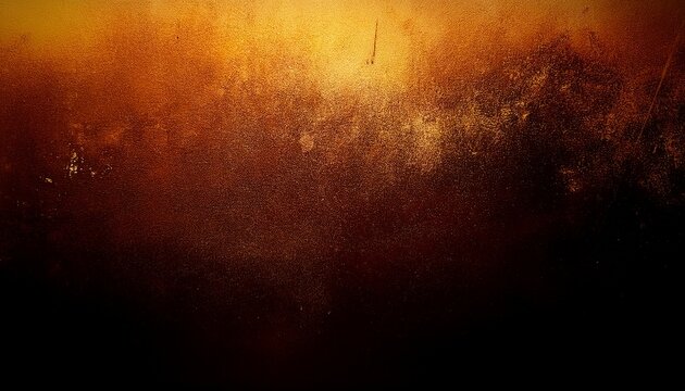 black brown orange yellow abstract background color gradient ombre spots fire burn burnt effect or horror a creepy concept light glow dirty rough dust grainy grungy texture