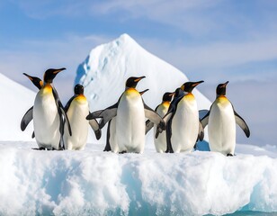 Fototapeta premium Penguins on an iceberg