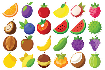 A vibrant assortment of fresh and colorful fruits