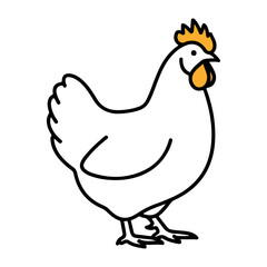 vector illustration of a chicken